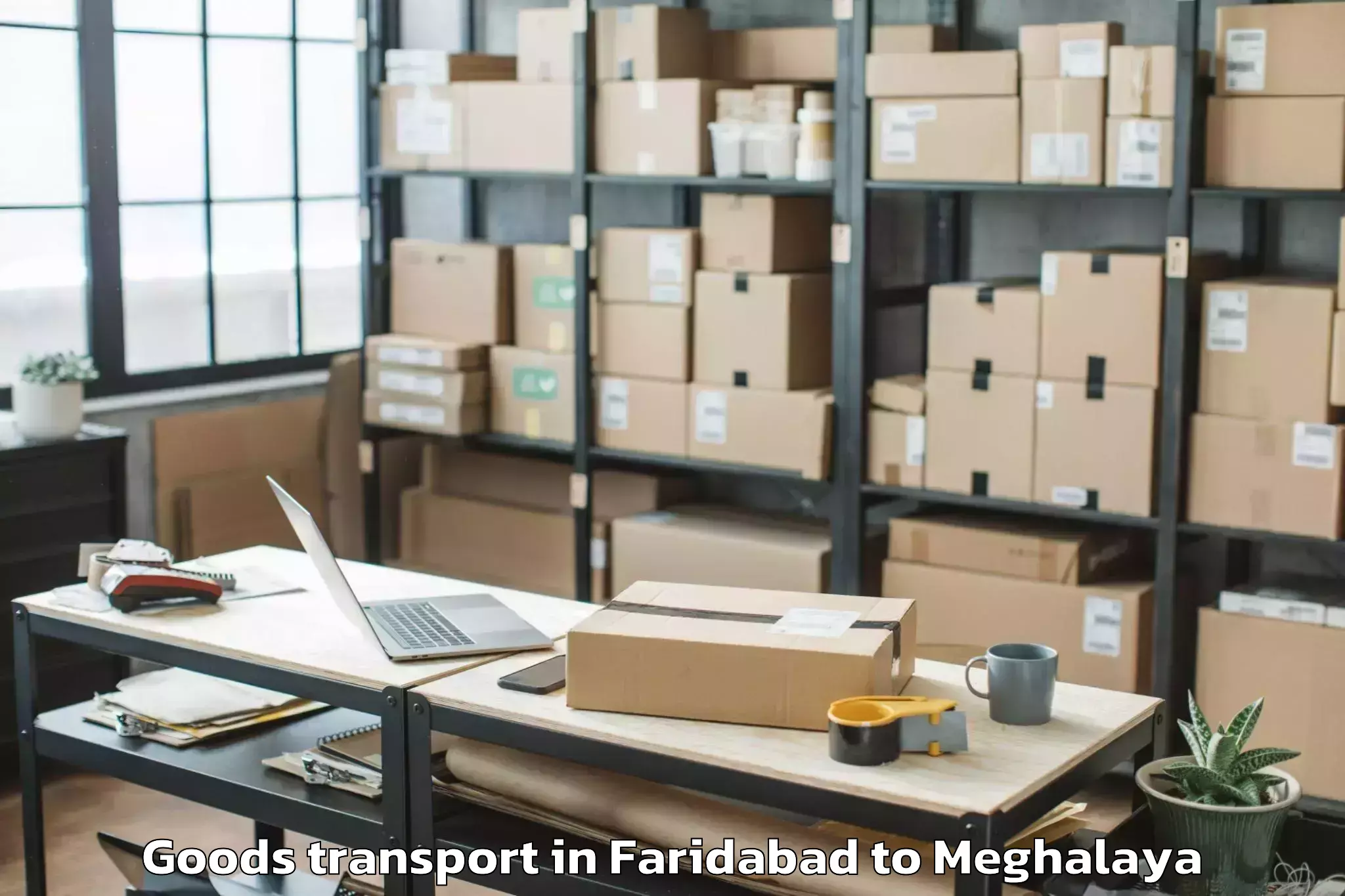 Leading Faridabad to Laskein Goods Transport Provider